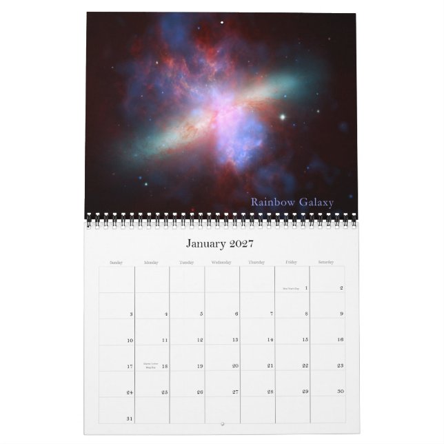 Our Amazing Universe Calendar of Images (Jan 2027)