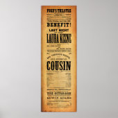 Our American Cousin Ford's Theater April 14, 1865 Poster | Zazzle