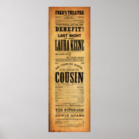 Our American Cousin Ford's Theater April 14, 1865