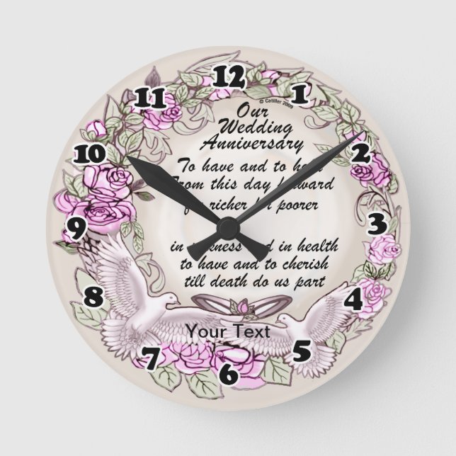 Our Anniversary clock (Front)
