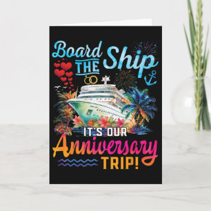 Our Anniversary Cruise Husband Wife Couples Cruise Card