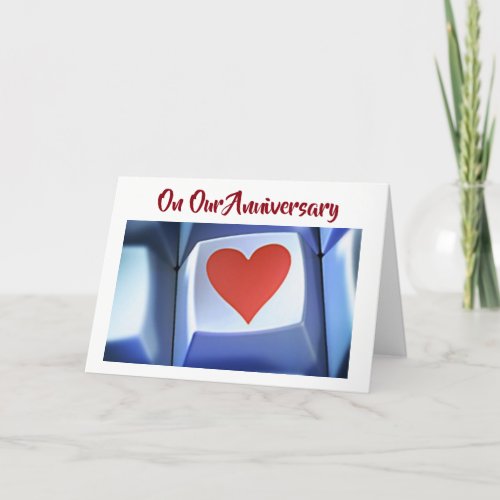 OUR ANNIVERSARY LETS CELEBRATE US CARD