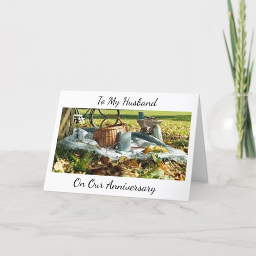 OUR ANNIVERSARY LETS CELEBRATE US HUSBAND CARD