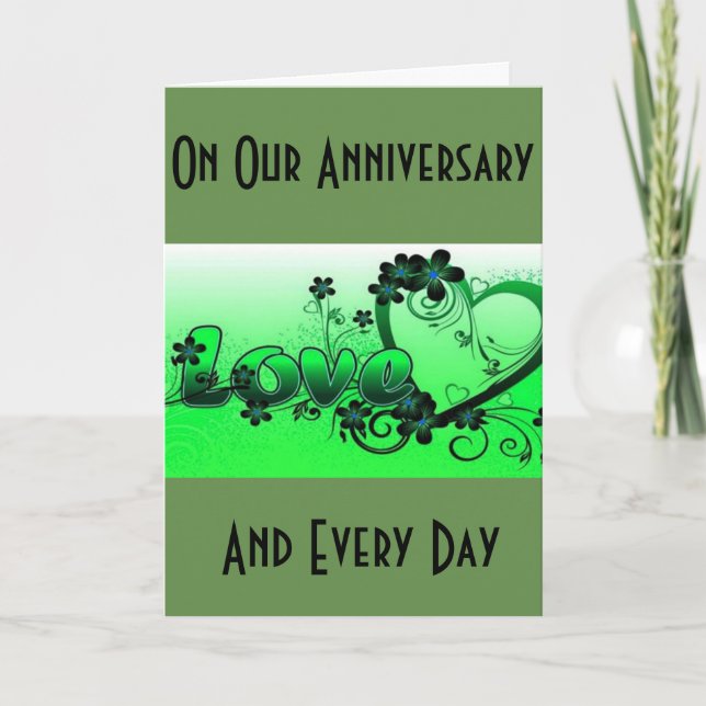 *OUR ANNIVERSARY* MUSIC TO MY LIFE &HEART DANCE CARD (Front)
