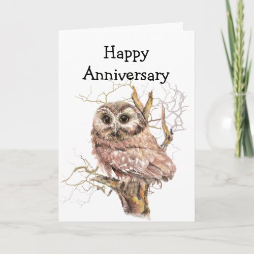 Our Anniversary Owl always Love You Card