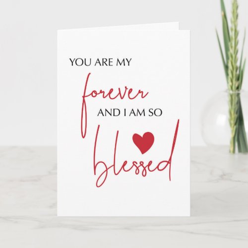 Our Anniversary Religious Blessing  Forever Love Card