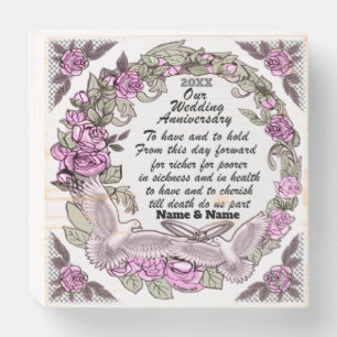 Our Anniversary Wooden Box Sign