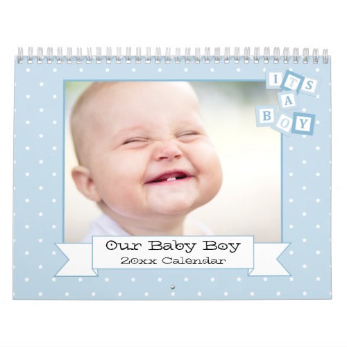 Our Baby Boy Custom Photo Calendar