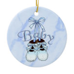 Our Baby Boy Shoes Ceramic Ornament