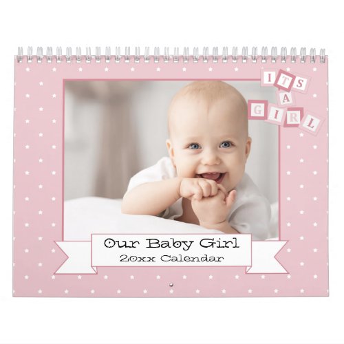 Our Baby Girl Custom Photo Calendar