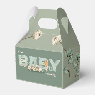 Our Baby is Coming Baby Shower Favor Box