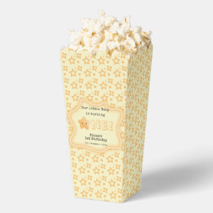 Our Baby Is Turning One Cute Star 1st Birthday Favor Boxes