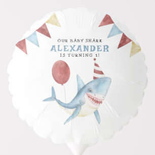 Our Baby Shark 1st Birthday Under The Sea Balloon