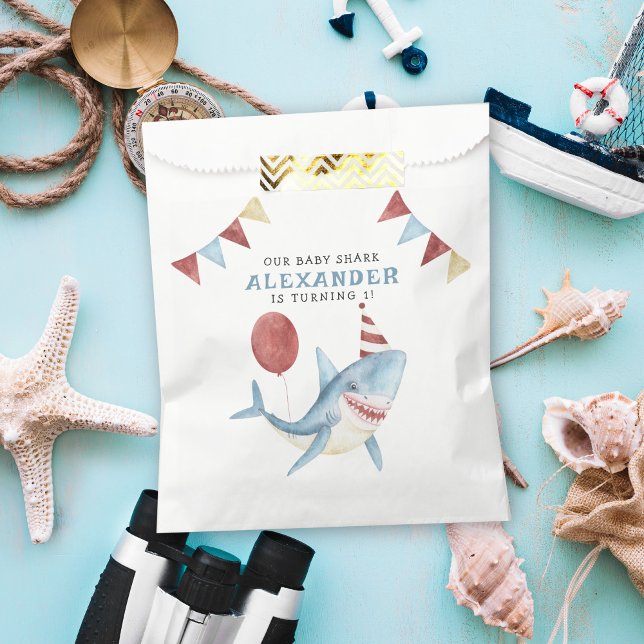 Our Baby Shark 1st Birthday Under The Sea Favor Bag (Creator Uploaded)