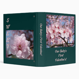 Our Baby's First Valentine's! Binder Pink Blossoms