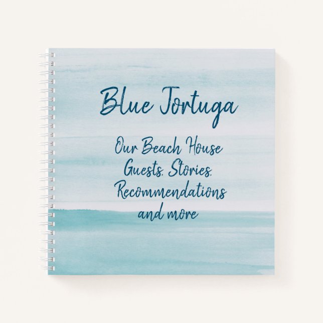 Our Beach House Guests Notebook (Front)