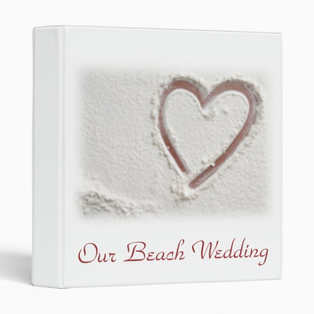 Our Beach Wedding 3 Ring Binder (Front/Spine)