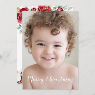 Our Beautiful Family Photo Merry Christmas Party Invitation