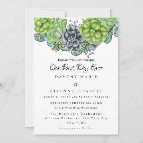 Our Best Day Ever Wedding Invitations