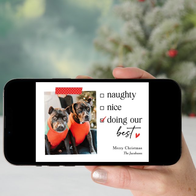 Our Best EDITABLE COLOR Christmas Holiday Card (Front Digital)