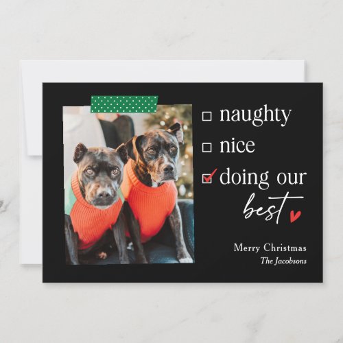 Our Best EDITABLE COLOR Christmas Holiday Card