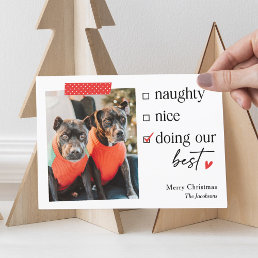Our Best EDITABLE COLOR Christmas Holiday Card