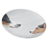 our best friends on four paws - serie 001 melamine plate (Right Side)