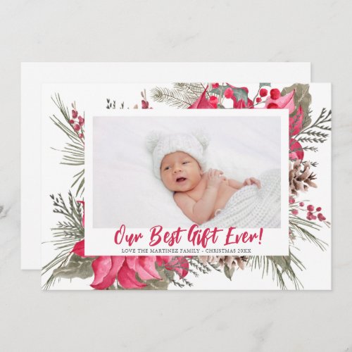 Our Best Gift Ever Baby Birth Announcement
