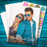 Our Big Day Custom Photo Wedding Planner<br><div class="desc">Wedding planner with your favorite photo on the front - personalized with your details in chic lettering. Planner includes monthly and weekly layouts,  12 months,  60 pages with laminated soft cover front and back covers.</div>