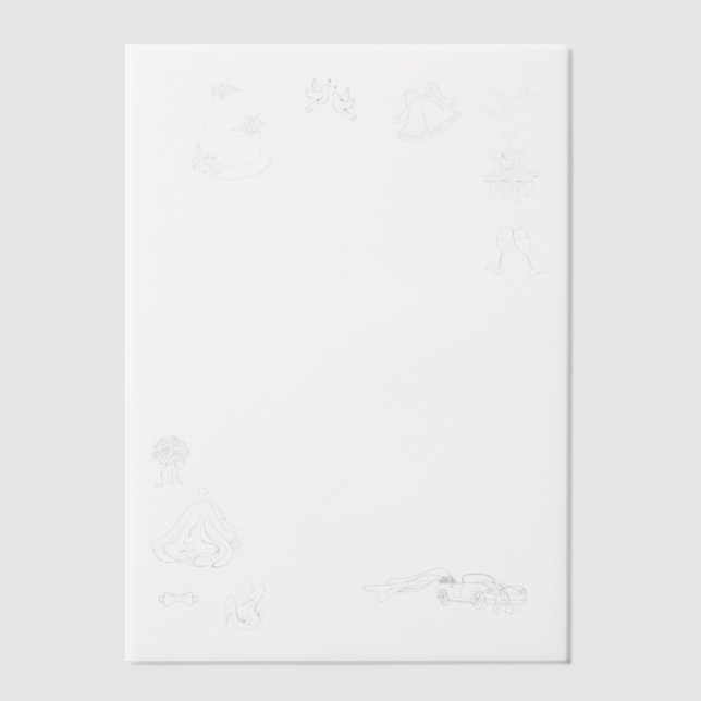 Our Big Day Hand Drawn Vellum Overlay Invitations (Front)