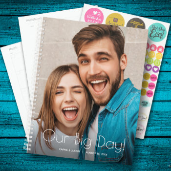 Our Big Day Photo Wedding Planner by PartyInvitationShop at Zazzle
