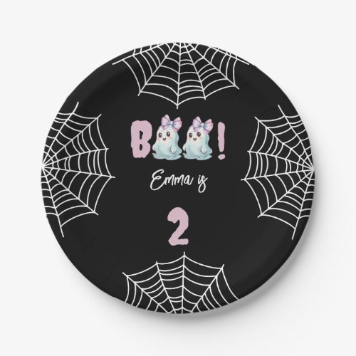 Our Boo is Turning 2 Birthday Party Paper Plate
