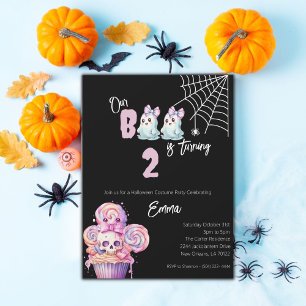 Our Boo is Turning 2 Halloween Birthday Invitation