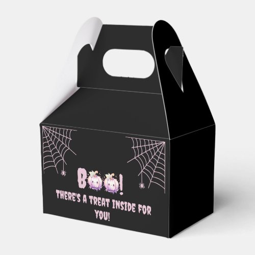 Our Boo is Turning Two Halloween Birthday Favor Boxes