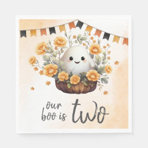 Our Boo is Two Ghost Birthday Napkins