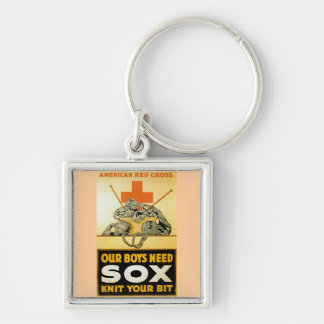 Our Boys Need Sox ~ Knit Your Bit Keychain