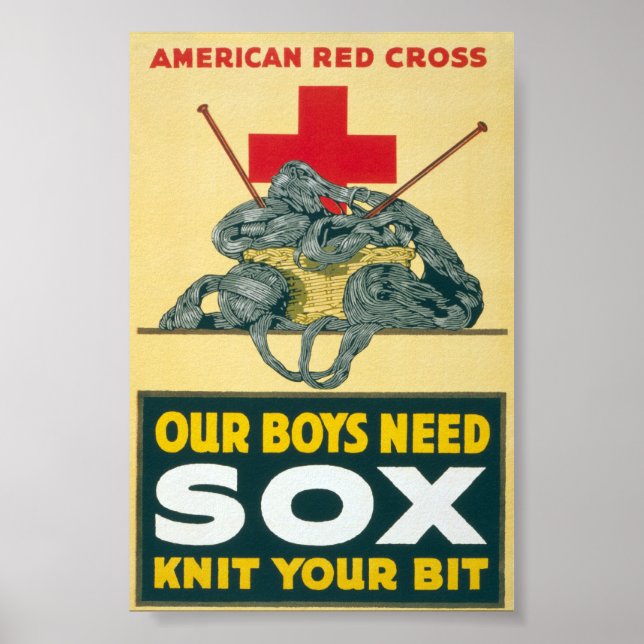Our boys need sox - knit your bit poster (Front)