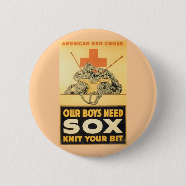 Our Boys Need Sox Pinback Button (Front)