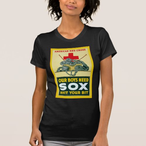 Our Boys Need Sox  Vintage World War 1 T_Shirt