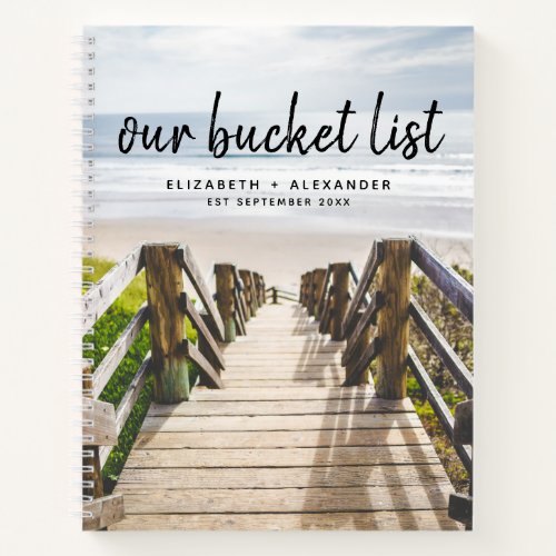Our Bucket List Beach Couples Keepsake Journal