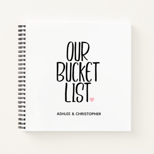Our Bucket List Couple Journal