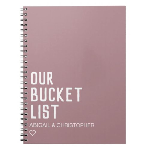 Our Bucket List Couple Keepsake Journal