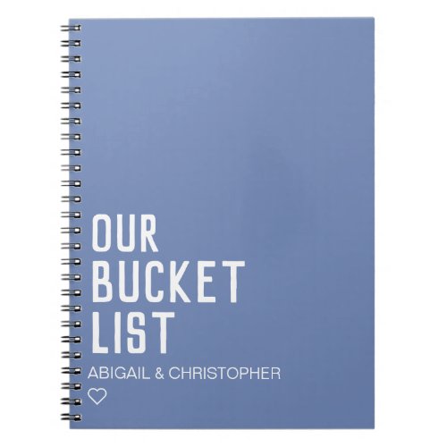 Our Bucket List Couple Keepsake Journal