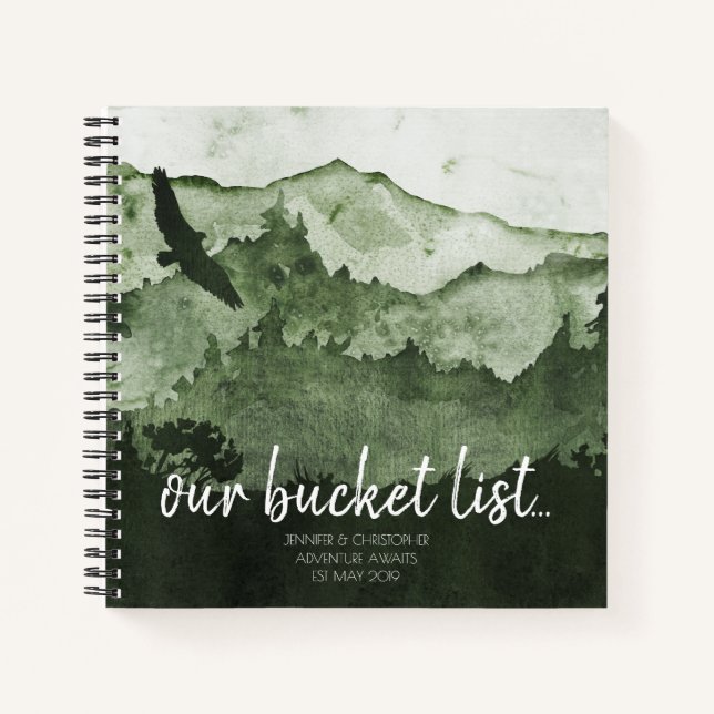 Our Bucket List Couples Adventure Keepsake Journal (Front)