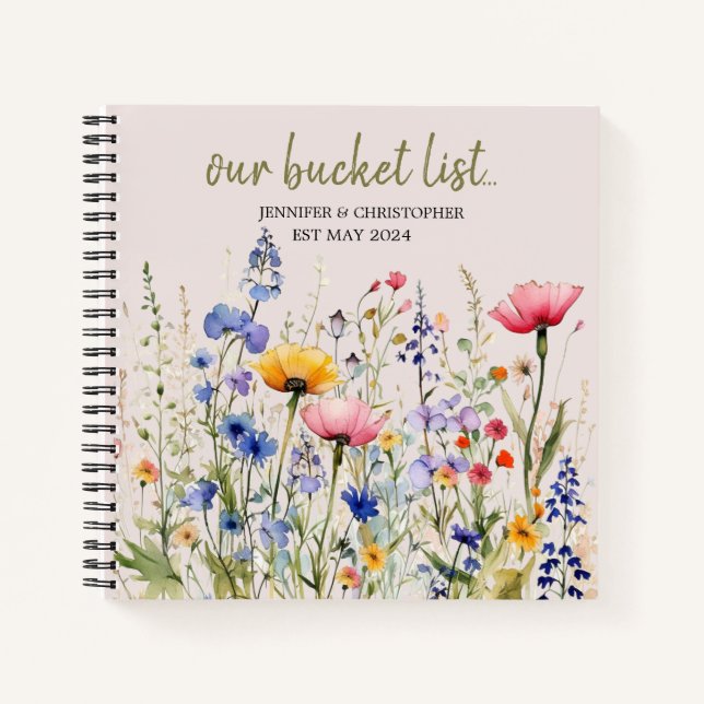 Our Bucket List Couples Adventure Keepsake Journal (Front)