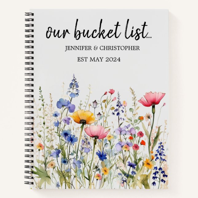 Our Bucket List Couples Adventure Keepsake Journal (Front)