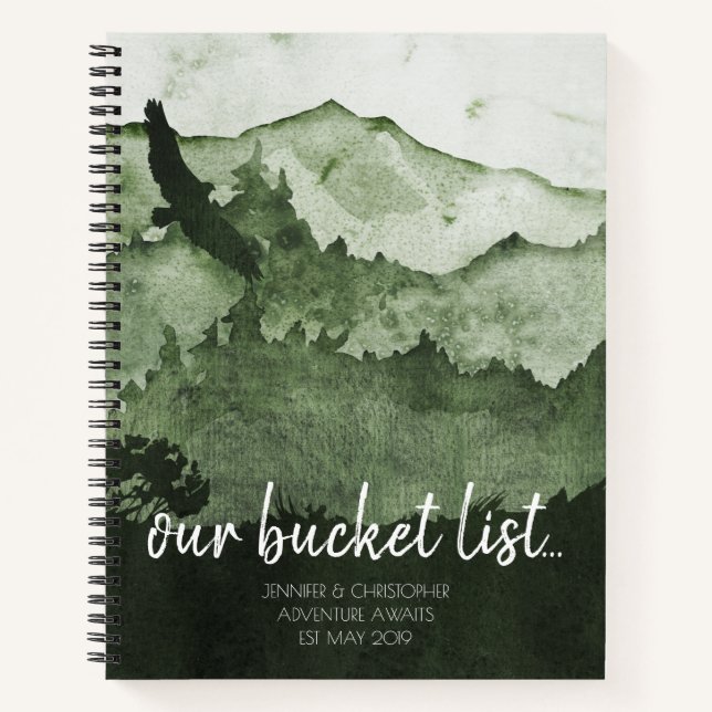 Our Bucket List Couples Adventure Keepsake Journal (Front)