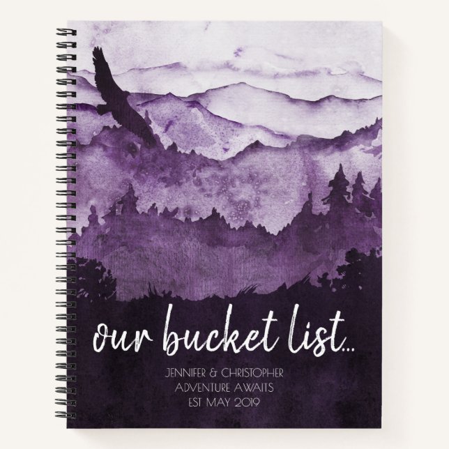 Our Bucket List Couples Adventure Keepsake Journal (Front)