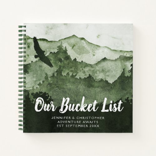 Our Bucket List Couples Adventure Wish List Notebook