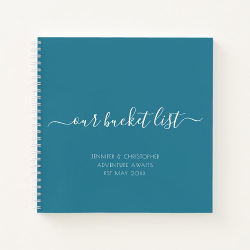 Our Bucket List Couples Keepsake Journal